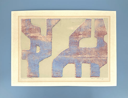 Signierter und nummerierter Farbsiebdruck von Karl Hartung (1908–1967), 50er