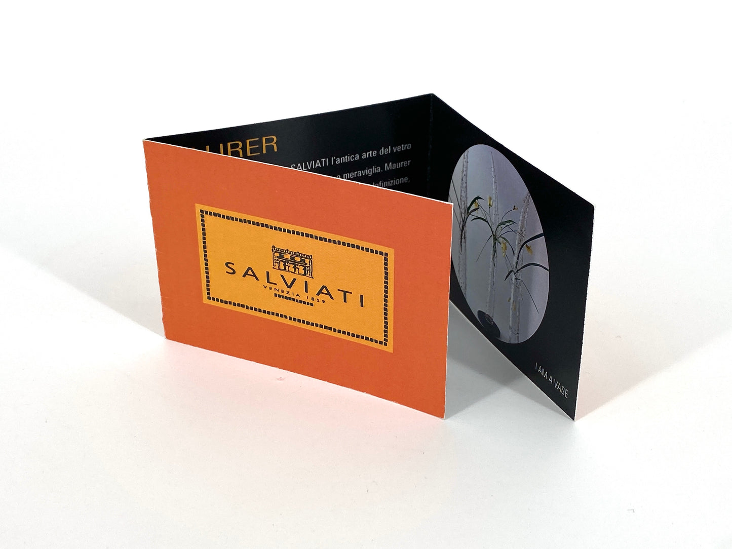 Signierte und nummerierte Glasskulptur / Glasvase "I am a Vase" von Ingo Maurer für Salviati, 2001