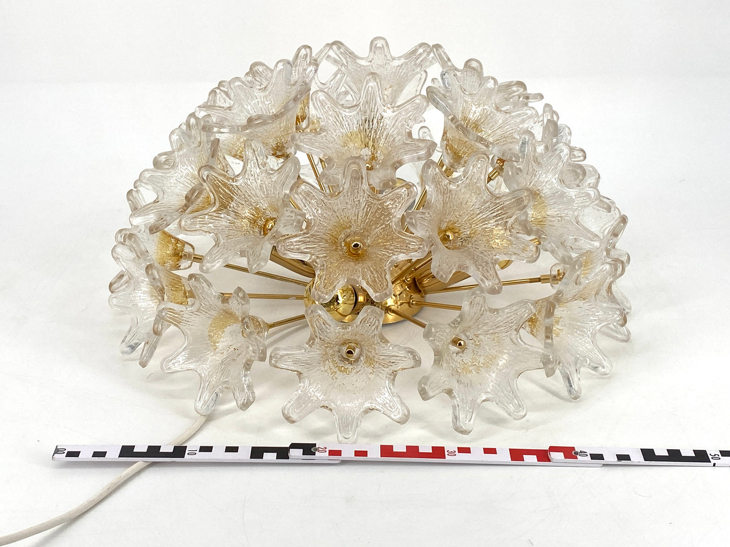 Attraktive Deckenlampe von Paolo Venini für VeArt, Italien um 1960