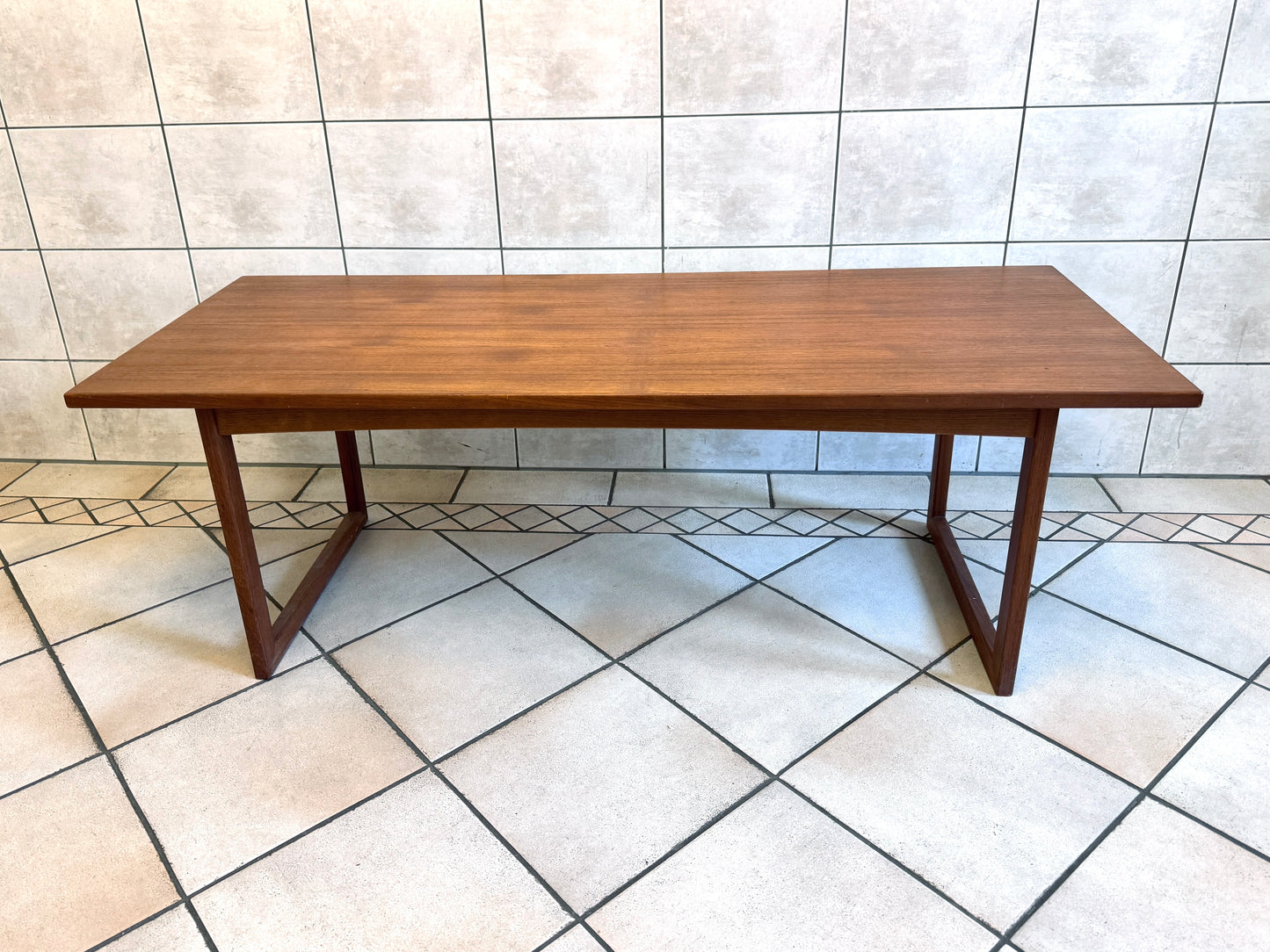 Wohnzimmertisch Teak, Mid-Century aus Odense/Dänemark