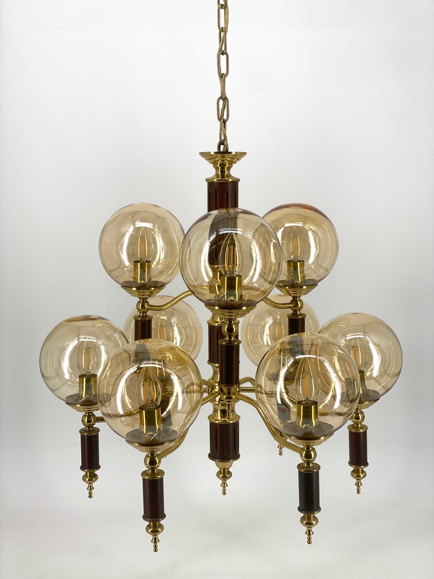 Kronleuchter HONSEL Leuchten zugeschrieben, Mid Century Design, Deutschland um 1960