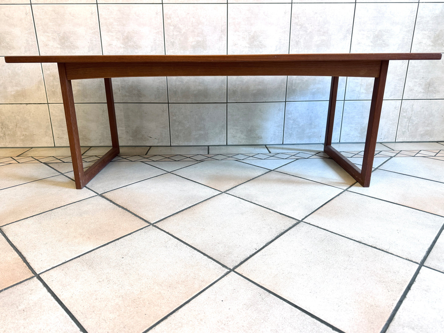 Wohnzimmertisch Teak, Mid-Century aus Odense/Dänemark