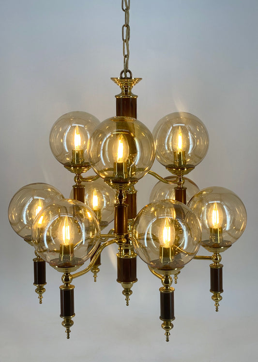 Kronleuchter HONSEL Leuchten zugeschrieben, Mid Century Design, Deutschland um 1960