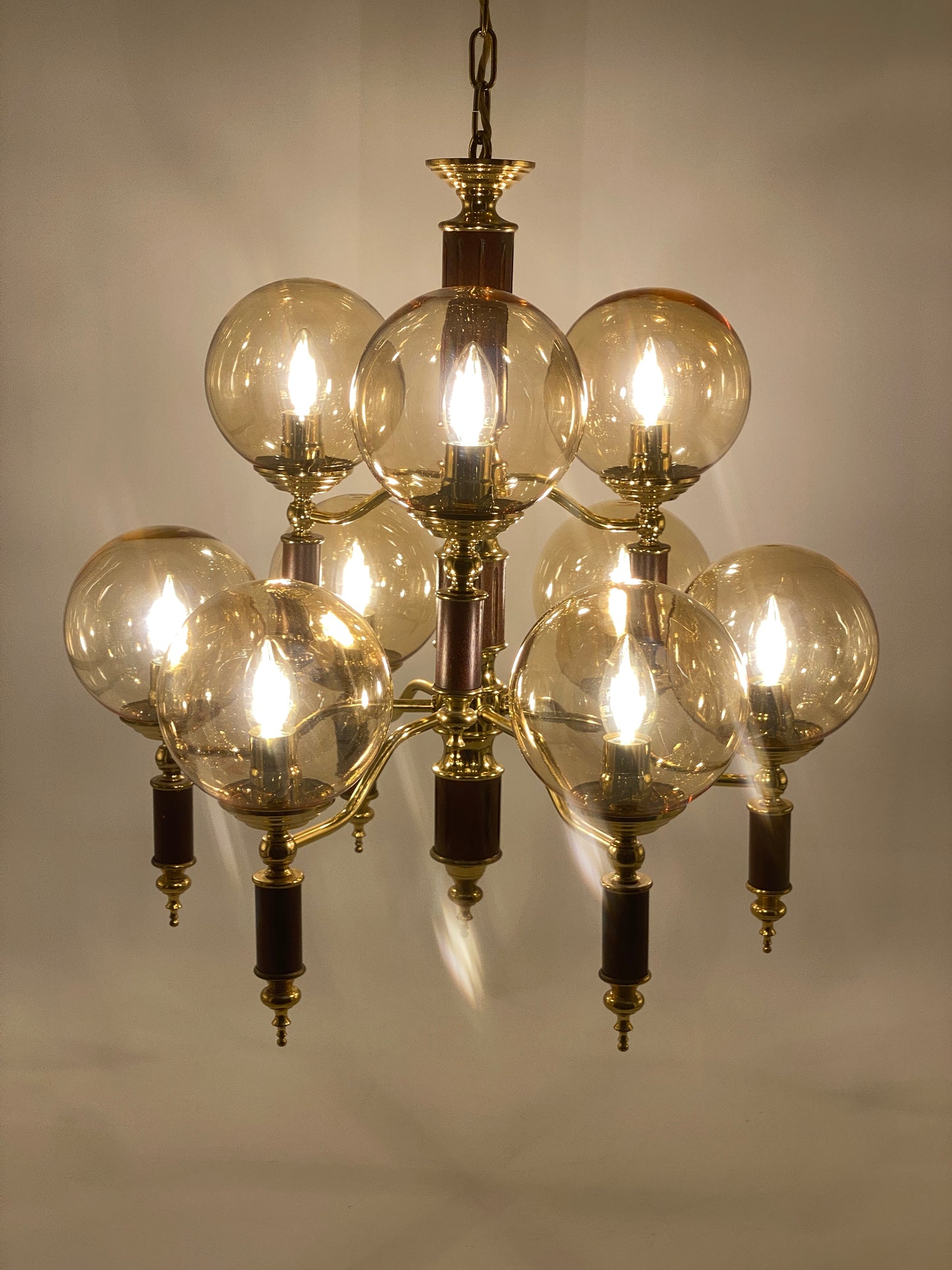 Kronleuchter HONSEL Leuchten zugeschrieben, Mid Century Design, Deutschland um 1960