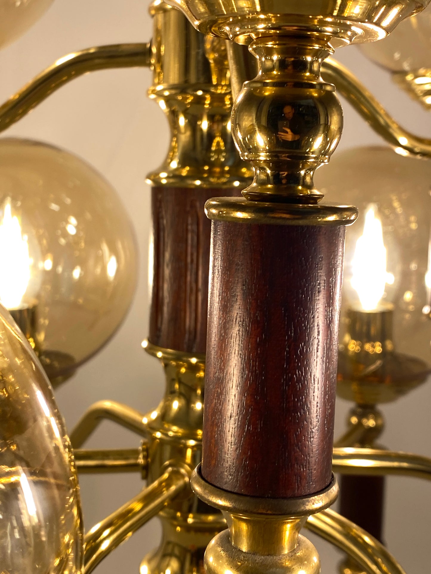 Kronleuchter HONSEL Leuchten zugeschrieben, Mid Century Design, Deutschland um 1960