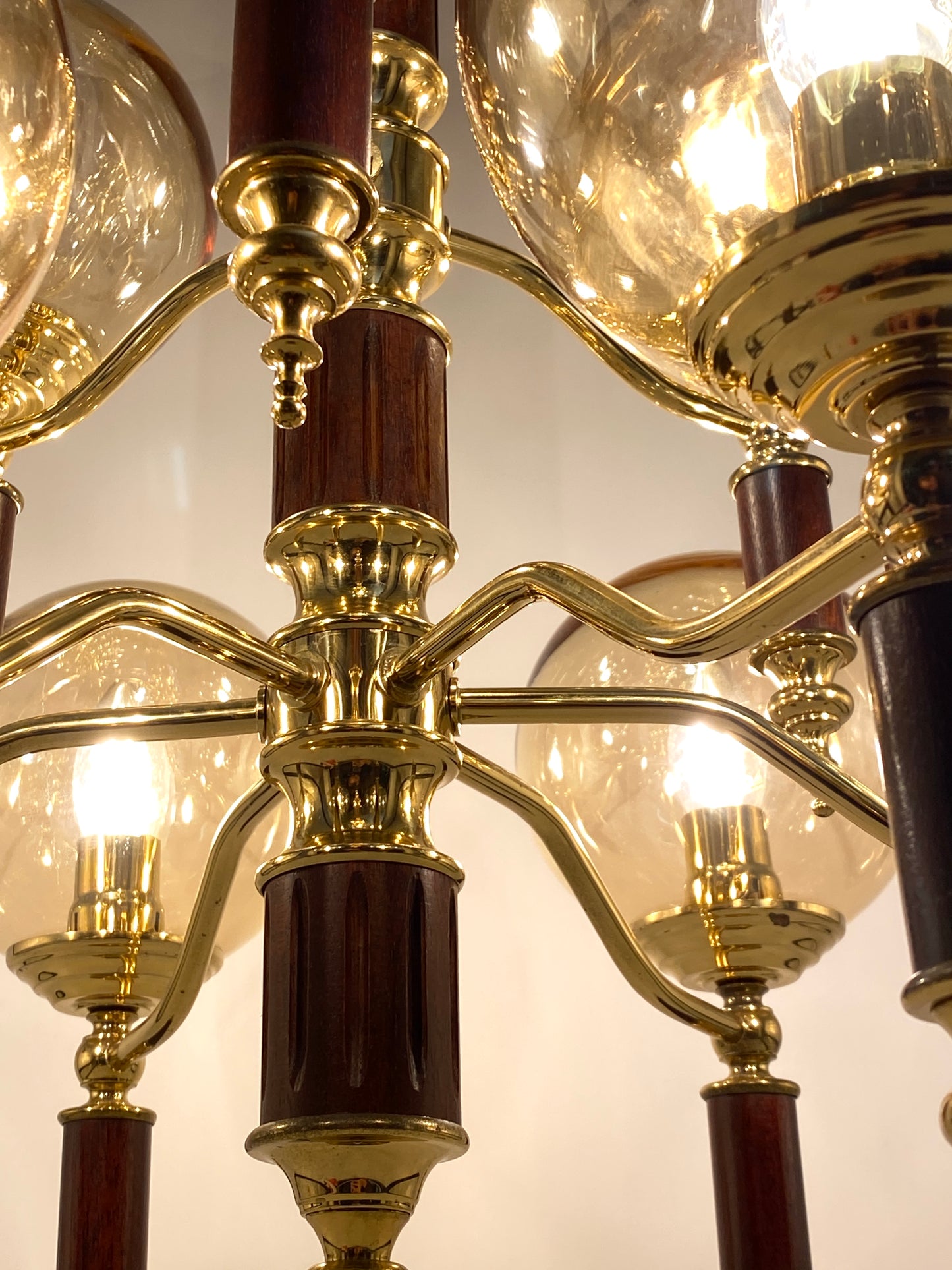 Kronleuchter HONSEL Leuchten zugeschrieben, Mid Century Design, Deutschland um 1960