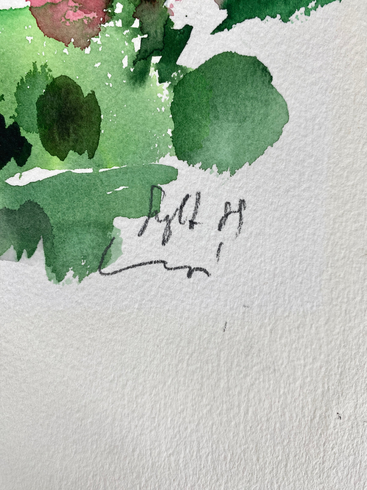Sylter Ansicht. Aquarell in abstrahierendem Stil