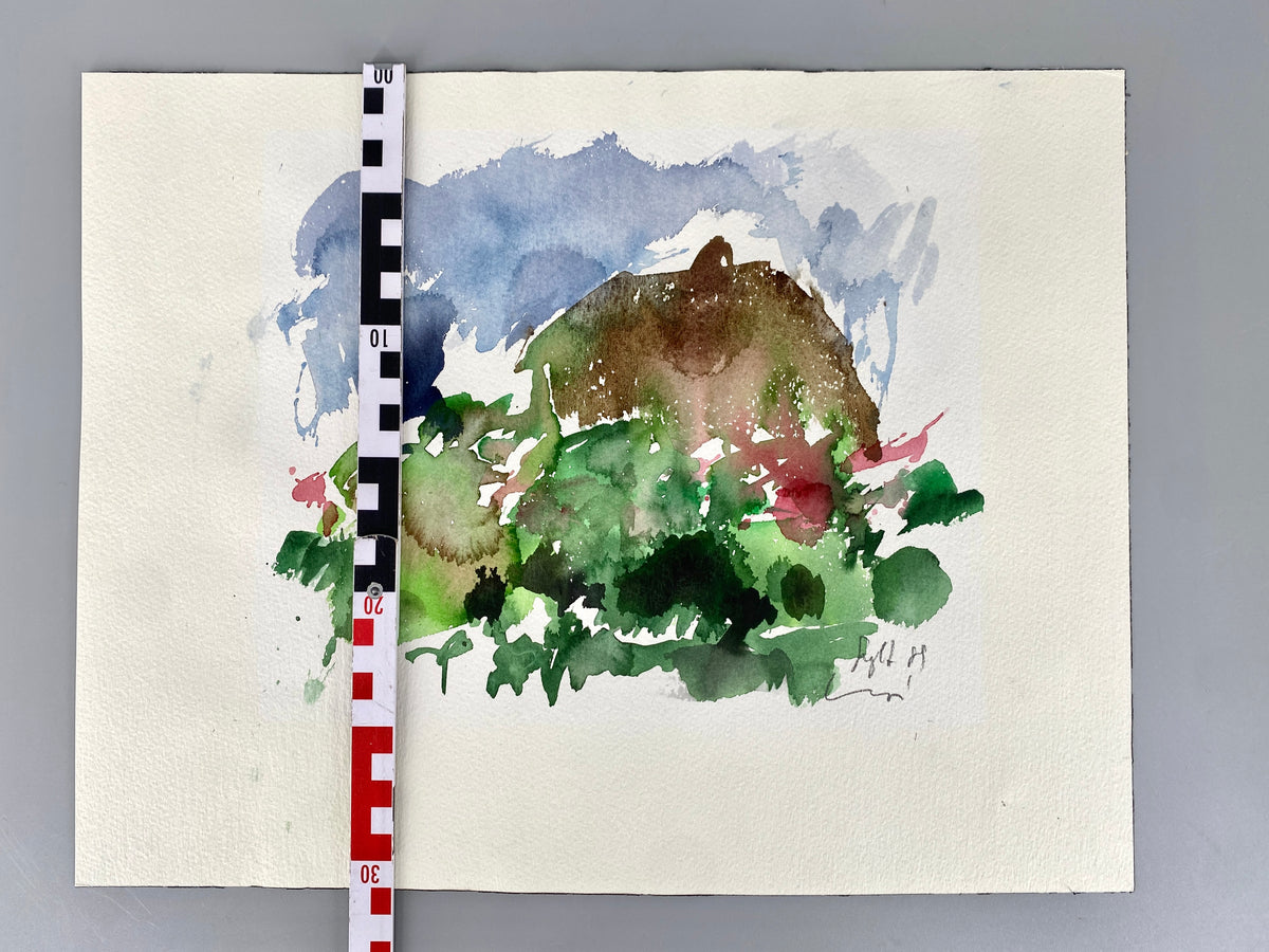 Sylter Ansicht. Aquarell in abstrahierendem Stil