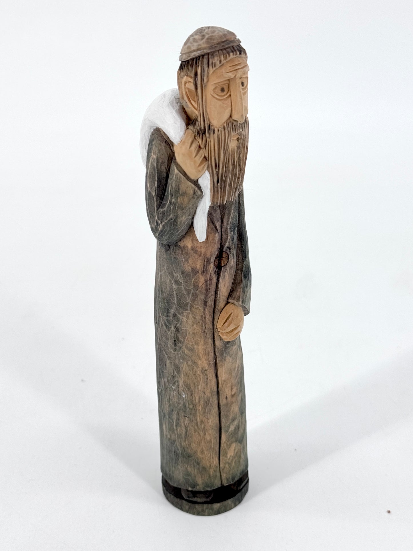 Christliche Holzfigur, "Der Wandersmann"