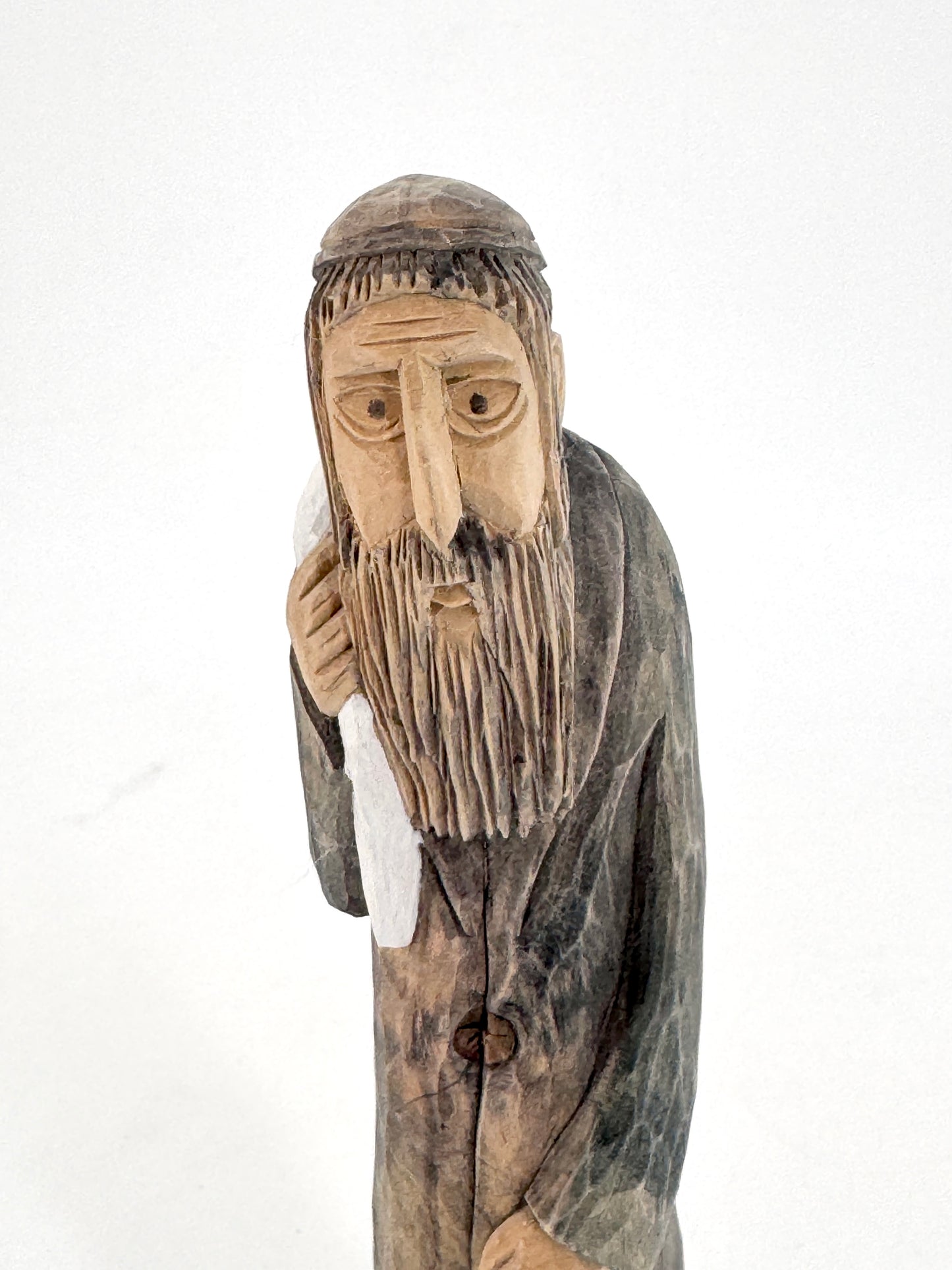 Christliche Holzfigur, "Der Wandersmann"