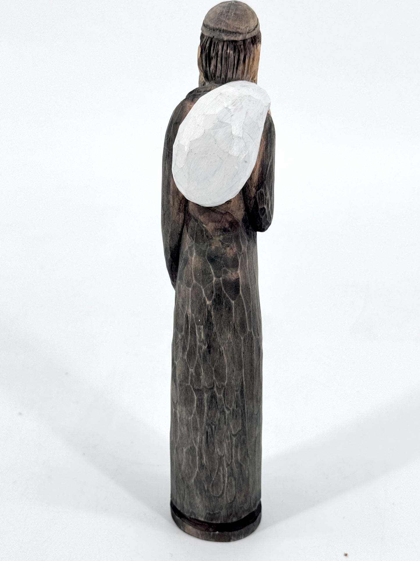 Christliche Holzfigur, "Der Wandersmann"