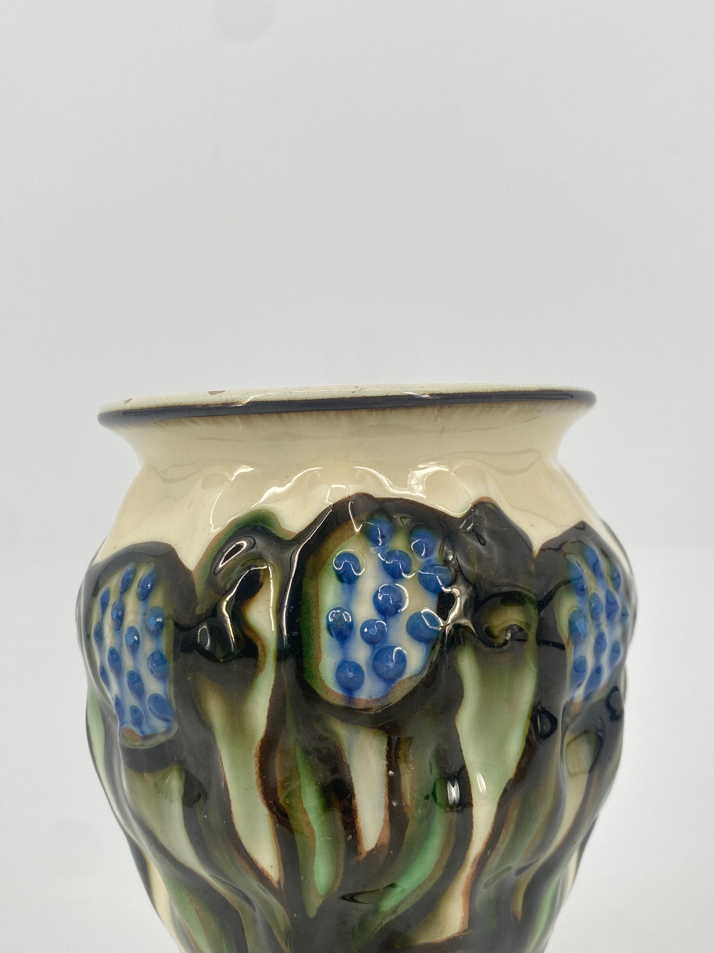 Relief Vase von HAK Kähler, Dänemark 60er