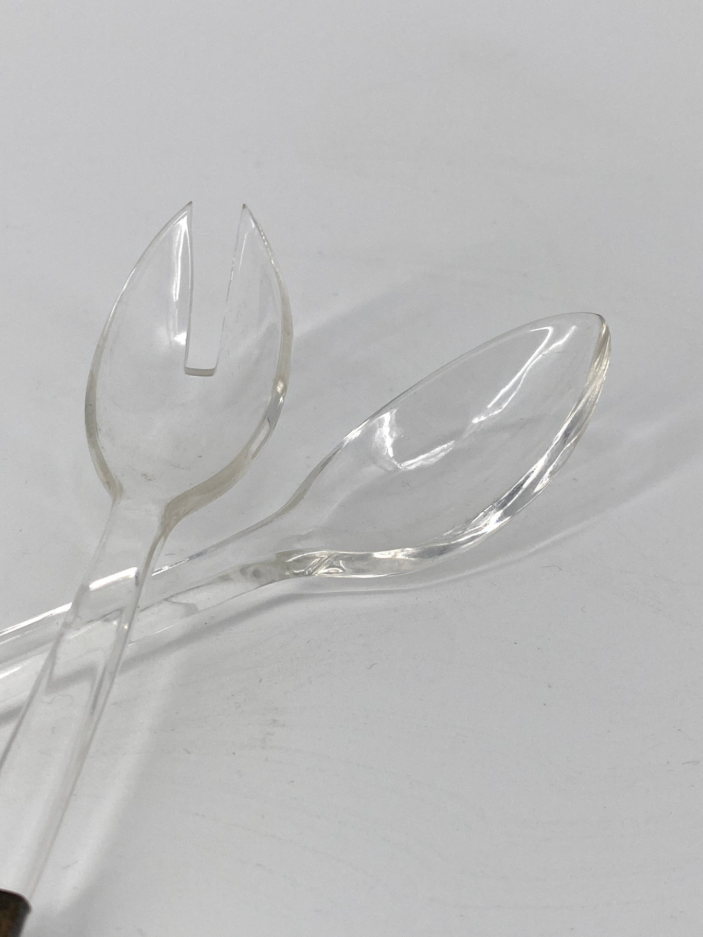 kleines Salatbesteck mit Griffen aus 925er Silber von Hermann Bauer, 1960er
