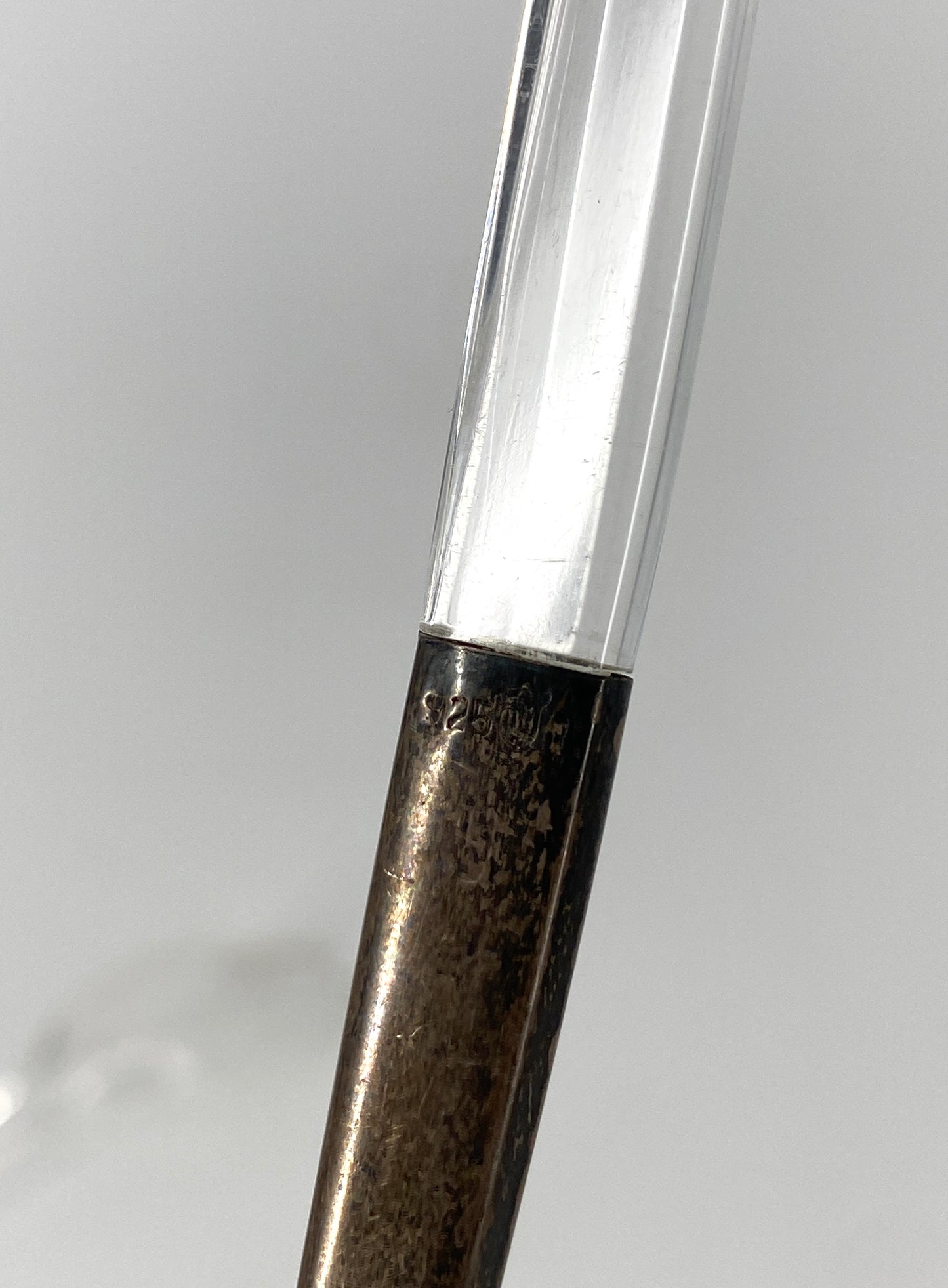 kleines Salatbesteck mit Griffen aus 925er Silber von Hermann Bauer, 1960er