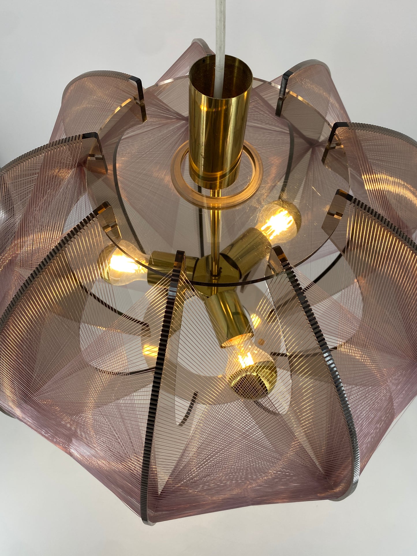 Deckenlampe / Hängelampe von Paul Secon für Sompex, 70er