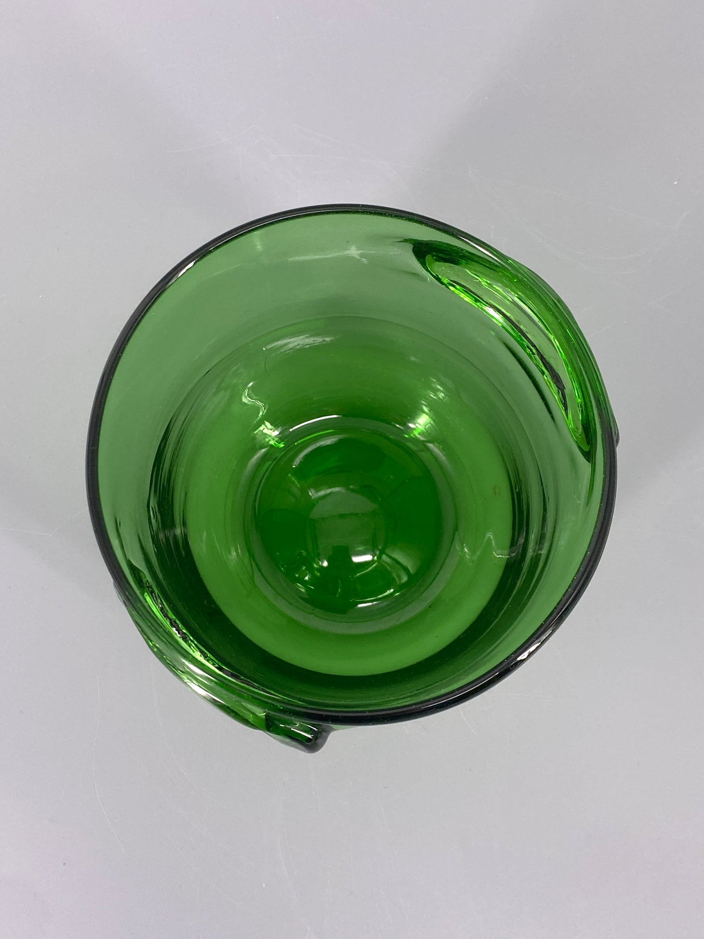 Eiseimer aus grünem Empoli Glas, Italien, 50er