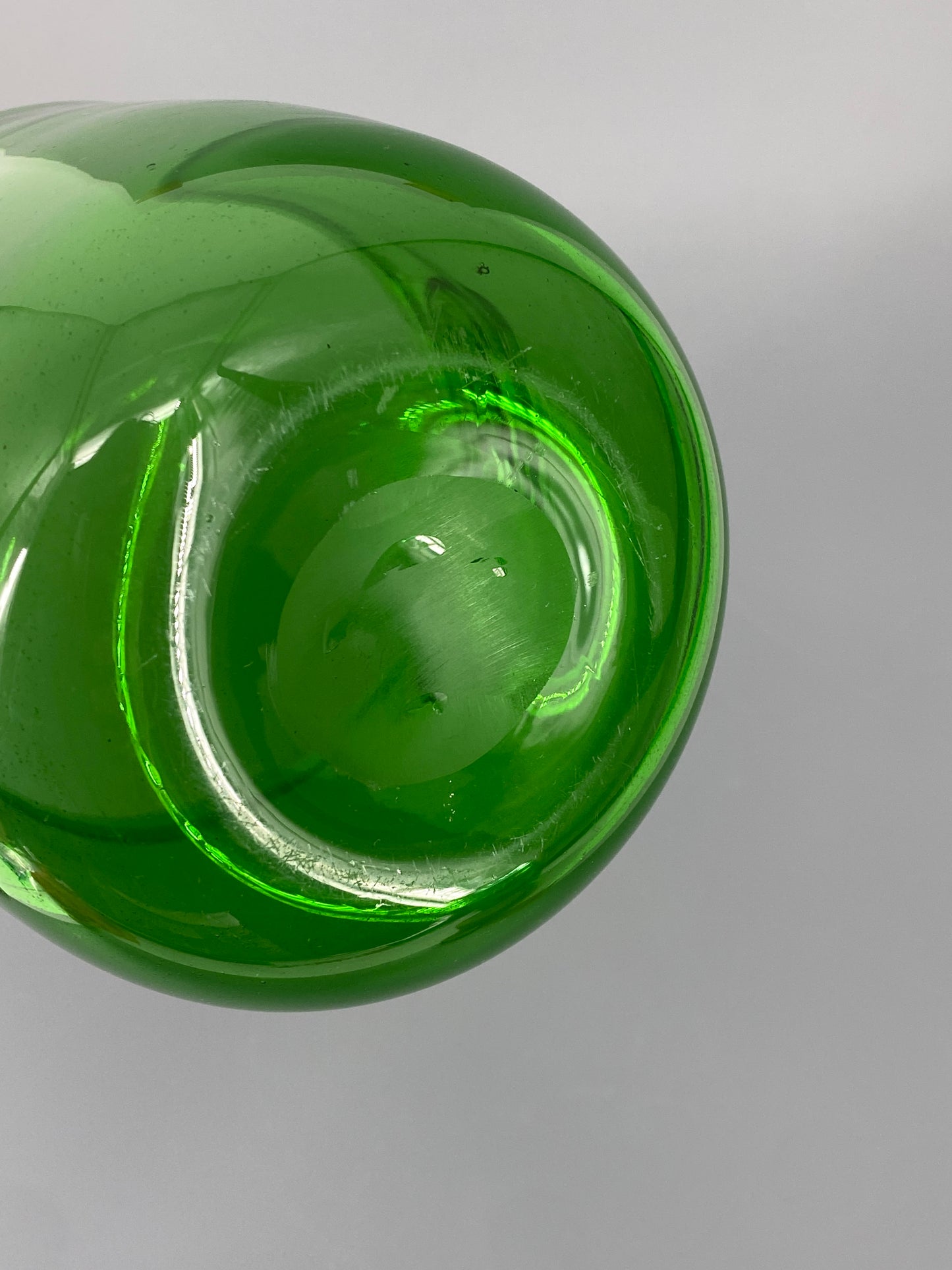 Eiseimer aus grünem Empoli Glas, Italien, 50er