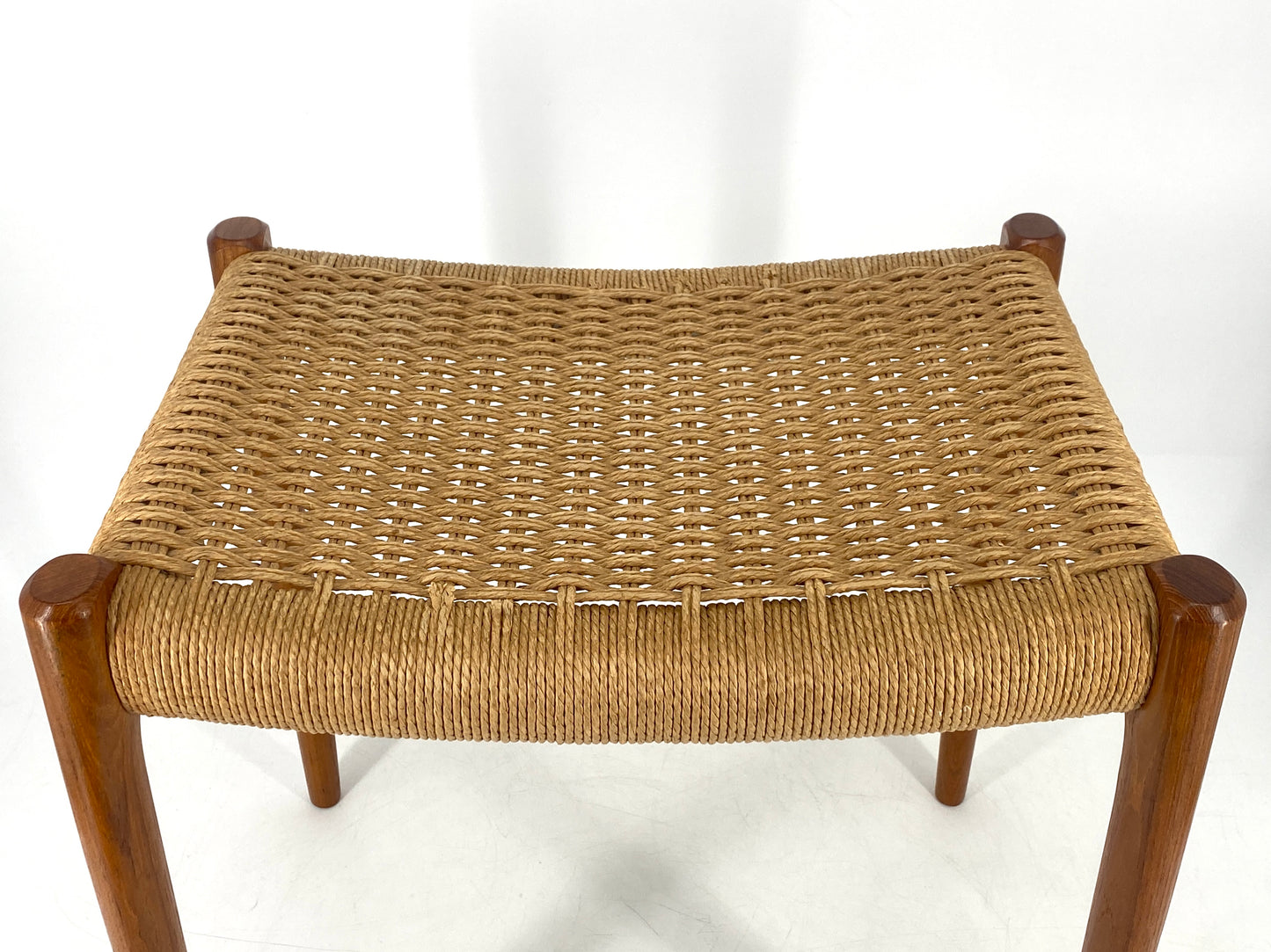 Hocker / Ottomane "80A" aus Teakholz von Niels Otto Møller für J.L. Møller Møbelfabrik, Dänemark 1963