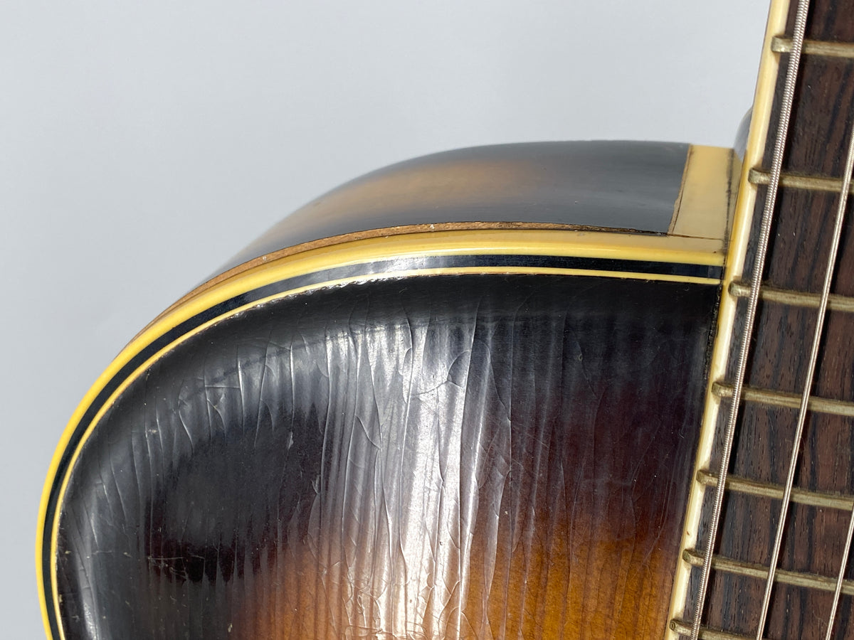 Akustische Jazzgitarre vom Geigenbaumeister Edmund Gläsel für Migma, Markneukirchen, DDR 50er