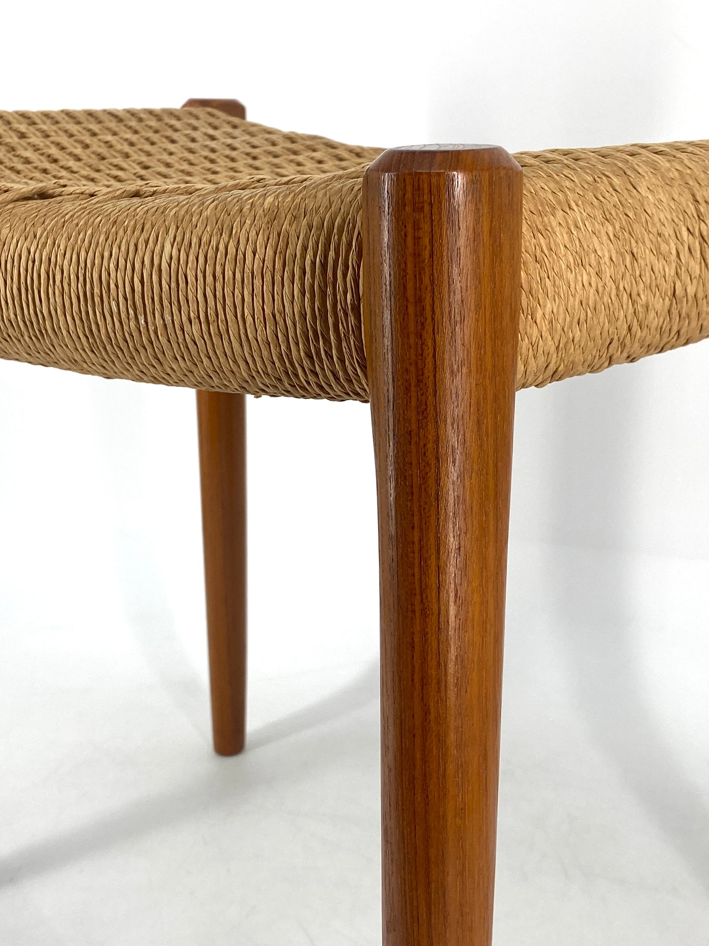 Hocker / Ottomane "80A" aus Teakholz von Niels Otto Møller für J.L. Møller Møbelfabrik, Dänemark 1963