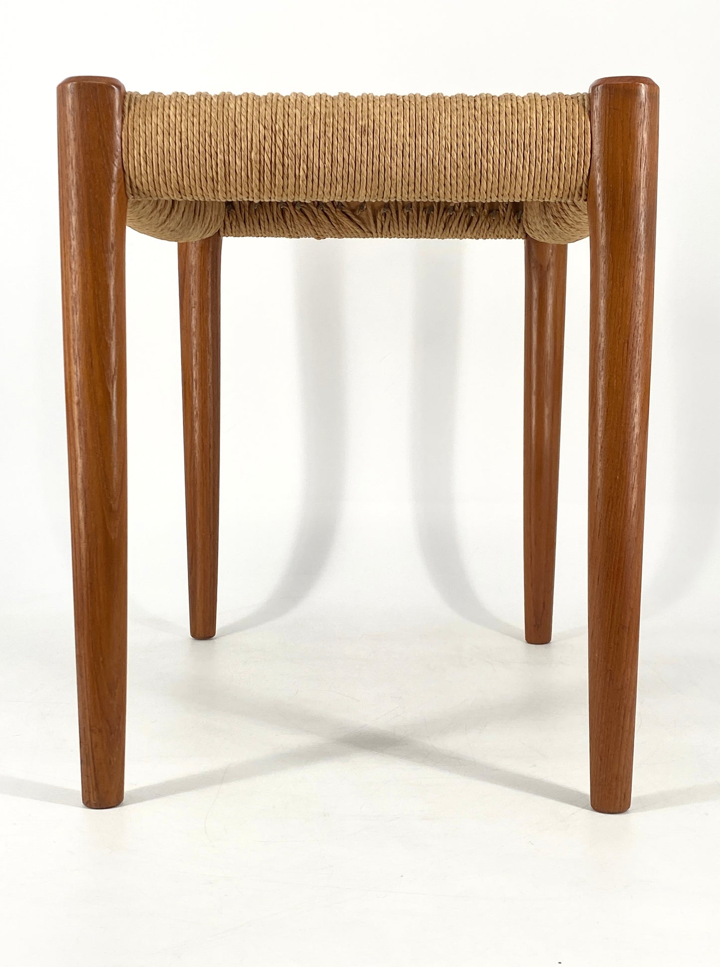 Hocker / Ottomane "80A" aus Teakholz von Niels Otto Møller für J.L. Møller Møbelfabrik, Dänemark 1963