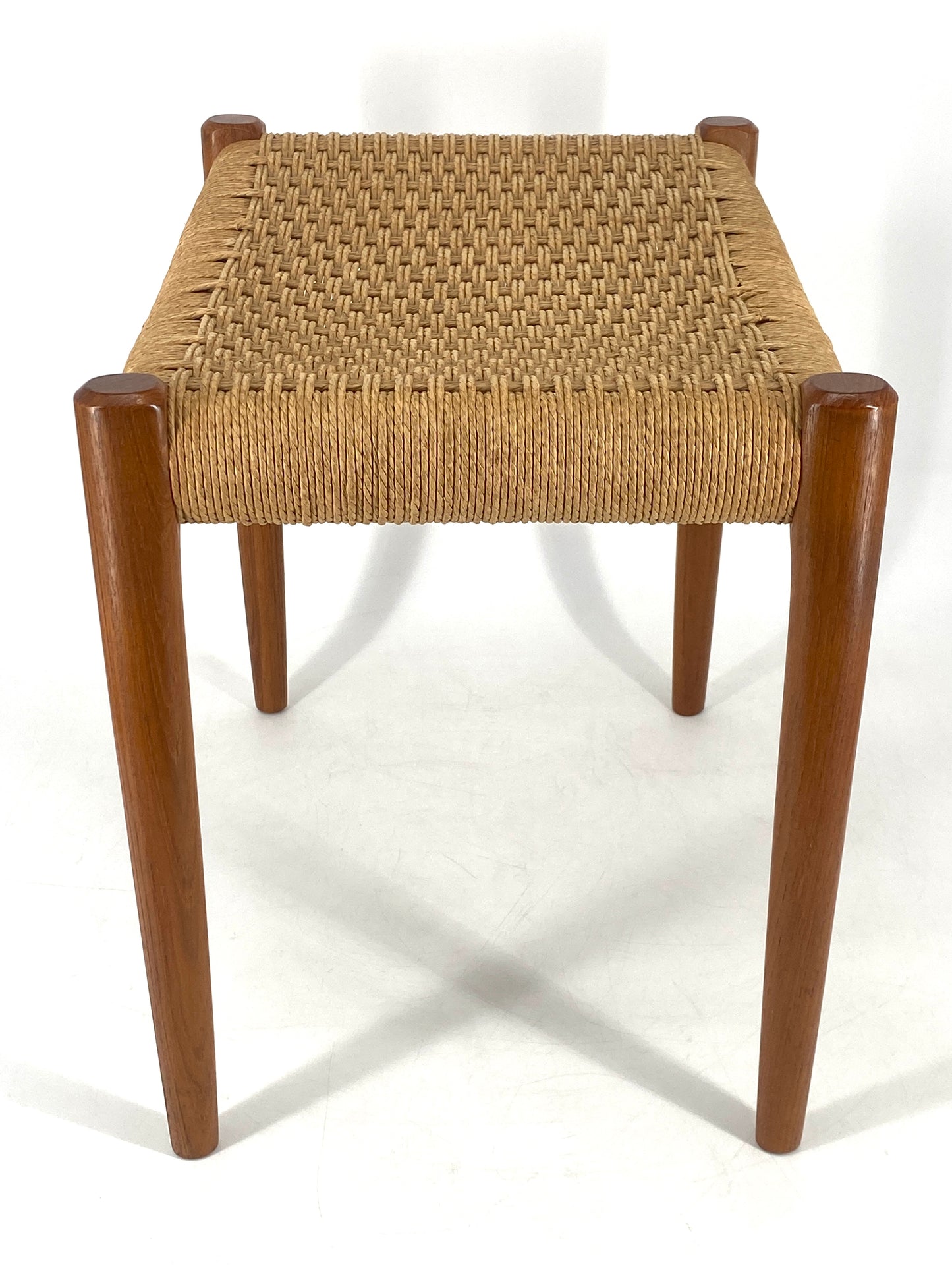 Hocker / Ottomane "80A" aus Teakholz von Niels Otto Møller für J.L. Møller Møbelfabrik, Dänemark 1963