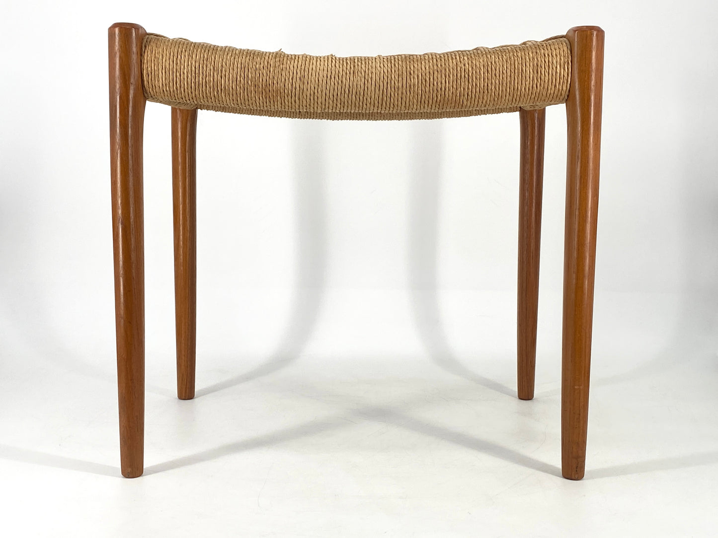 Hocker / Ottomane "80A" aus Teakholz von Niels Otto Møller für J.L. Møller Møbelfabrik, Dänemark 1963
