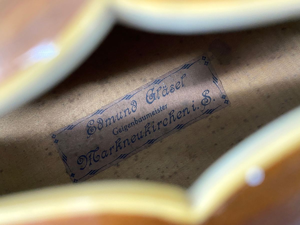 Akustische Jazzgitarre vom Geigenbaumeister Edmund Gläsel für Migma, Markneukirchen, DDR 50er