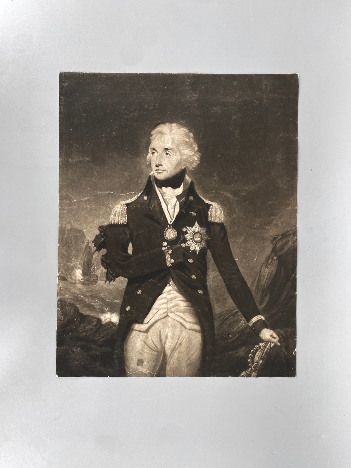 William Barnard - The Most Noble Lord Horatio Nelson. Mezzotinto von 17