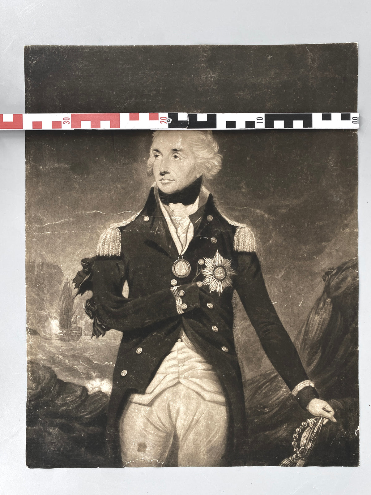 William Barnard - The Most Noble Lord Horatio Nelson. Mezzotinto von 17