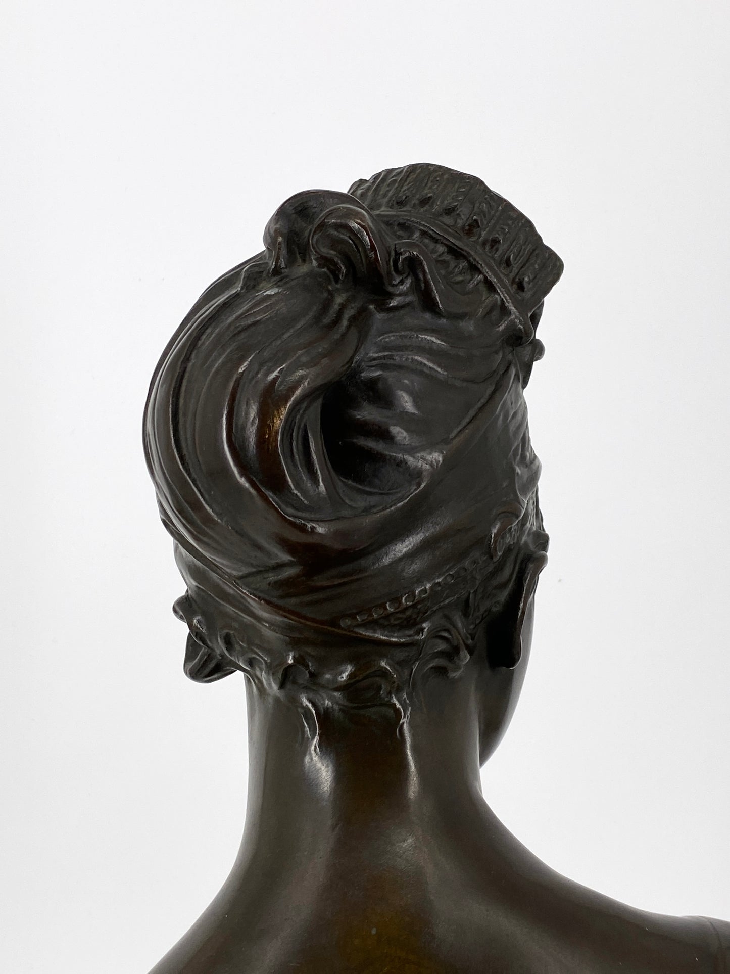Büste "Madame Récamier" von J. Petermann aus Bronze, Brüssel, 19. Jh.