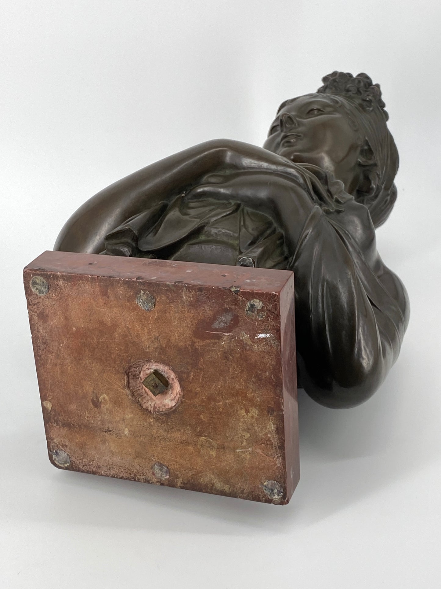 Büste "Madame Récamier" von J. Petermann aus Bronze, Brüssel, 19. Jh.