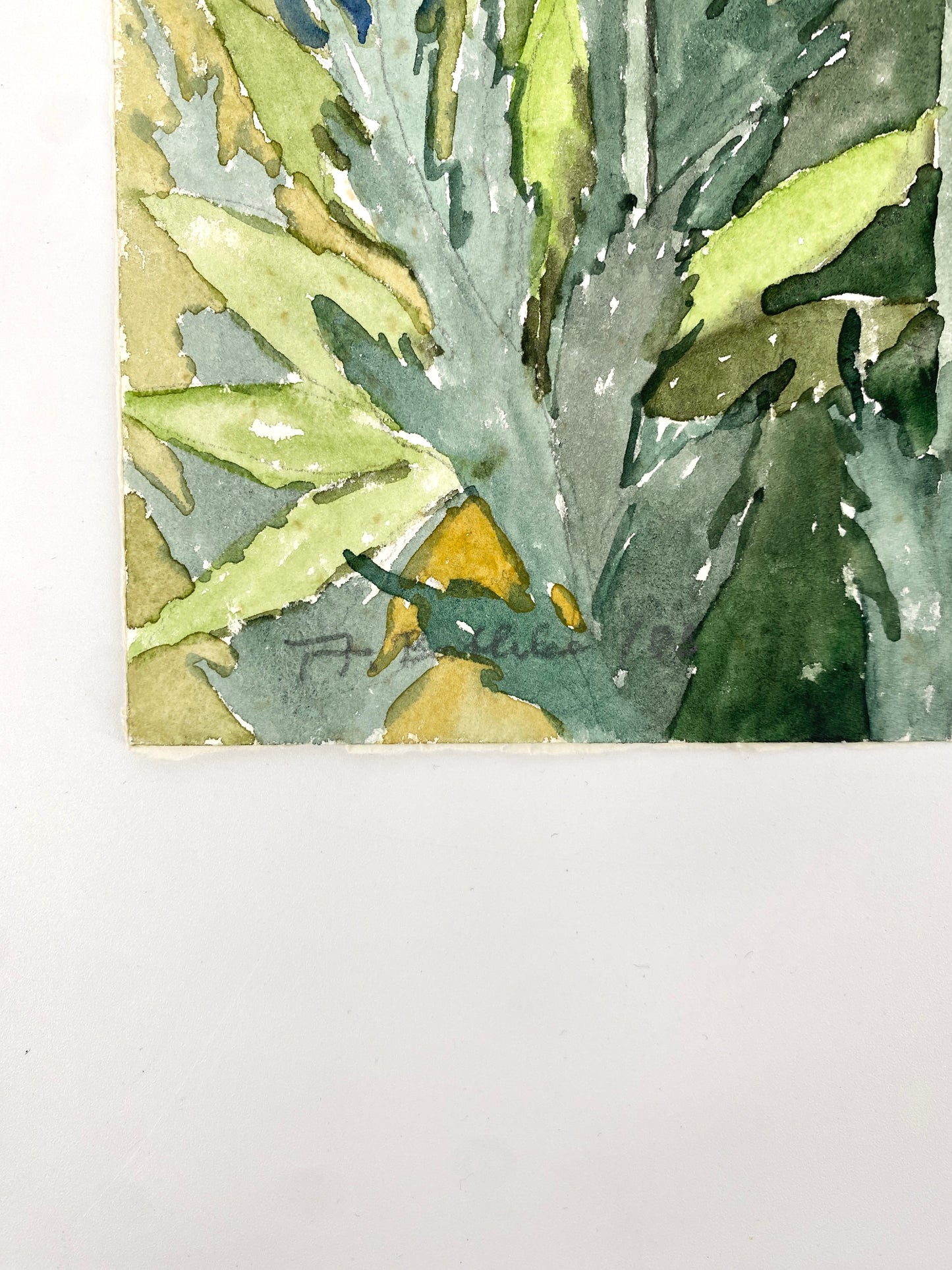 3x Aquarelle. A. Bethke, Blühender Frühling