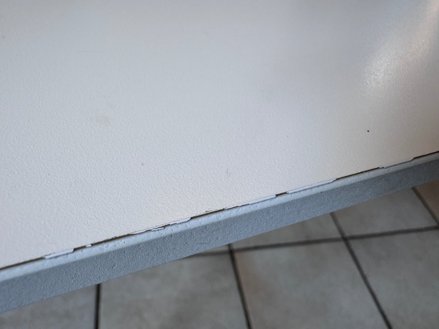 Boconcept Esstisch in mattweiß Strukturlack