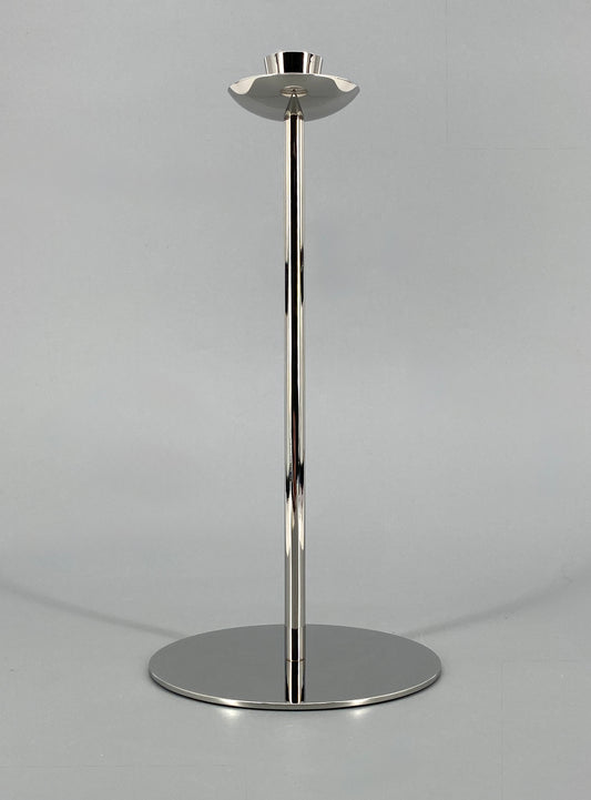 Klassisch moderner Kerzenhalter aus poliertem Edelstahl von Pott, Solingen