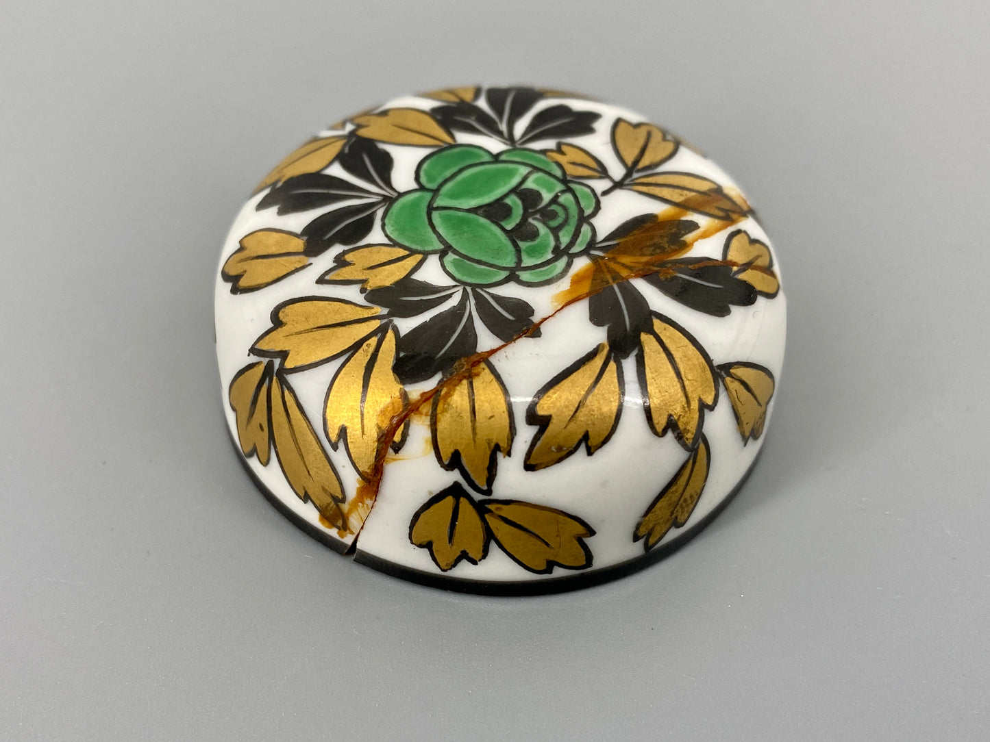 florales Tintenfass aus Porzellan von Heubach, Deutschland, 1920/30er