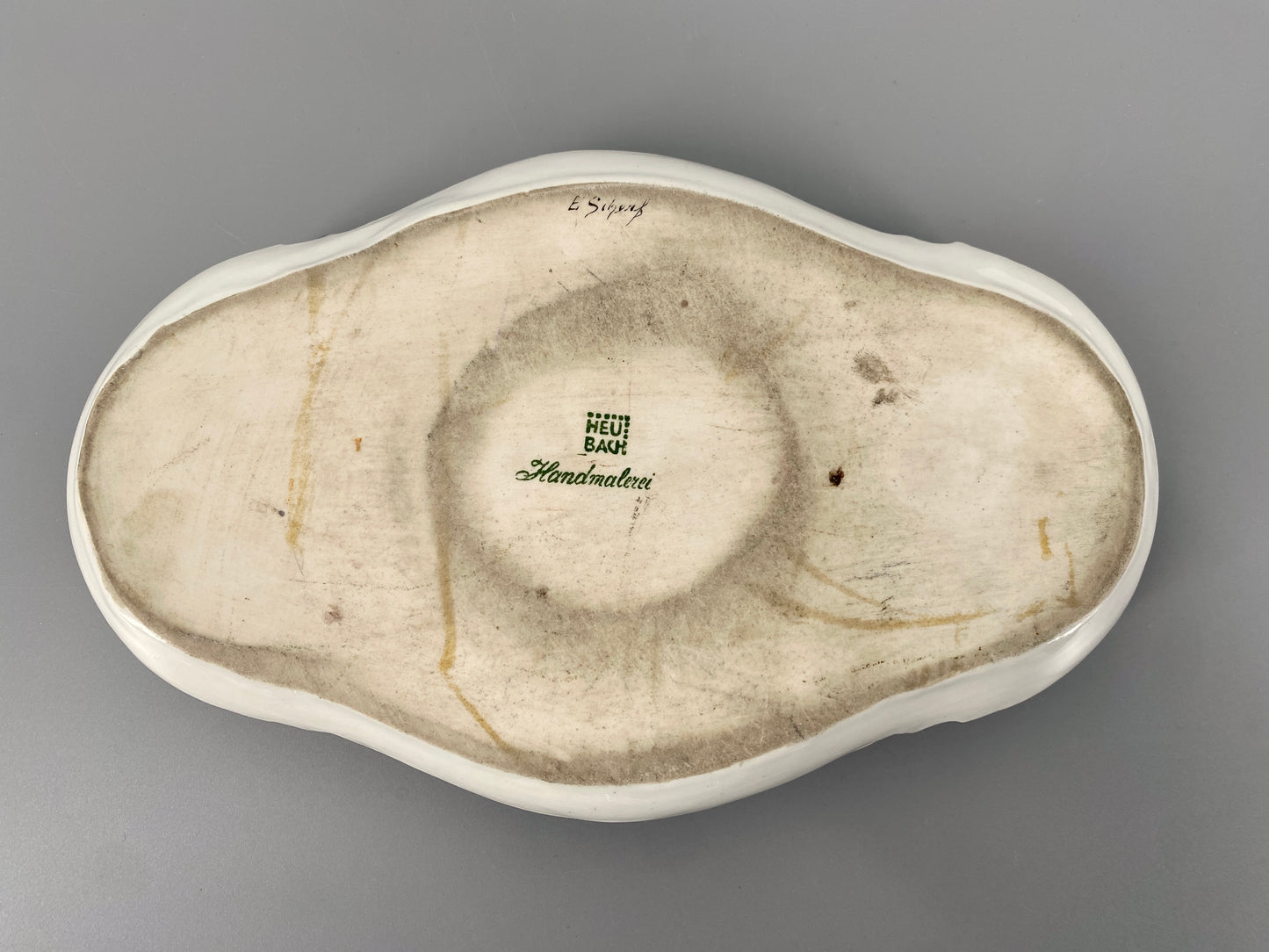 florales Tintenfass aus Porzellan von Heubach, Deutschland, 1920/30er