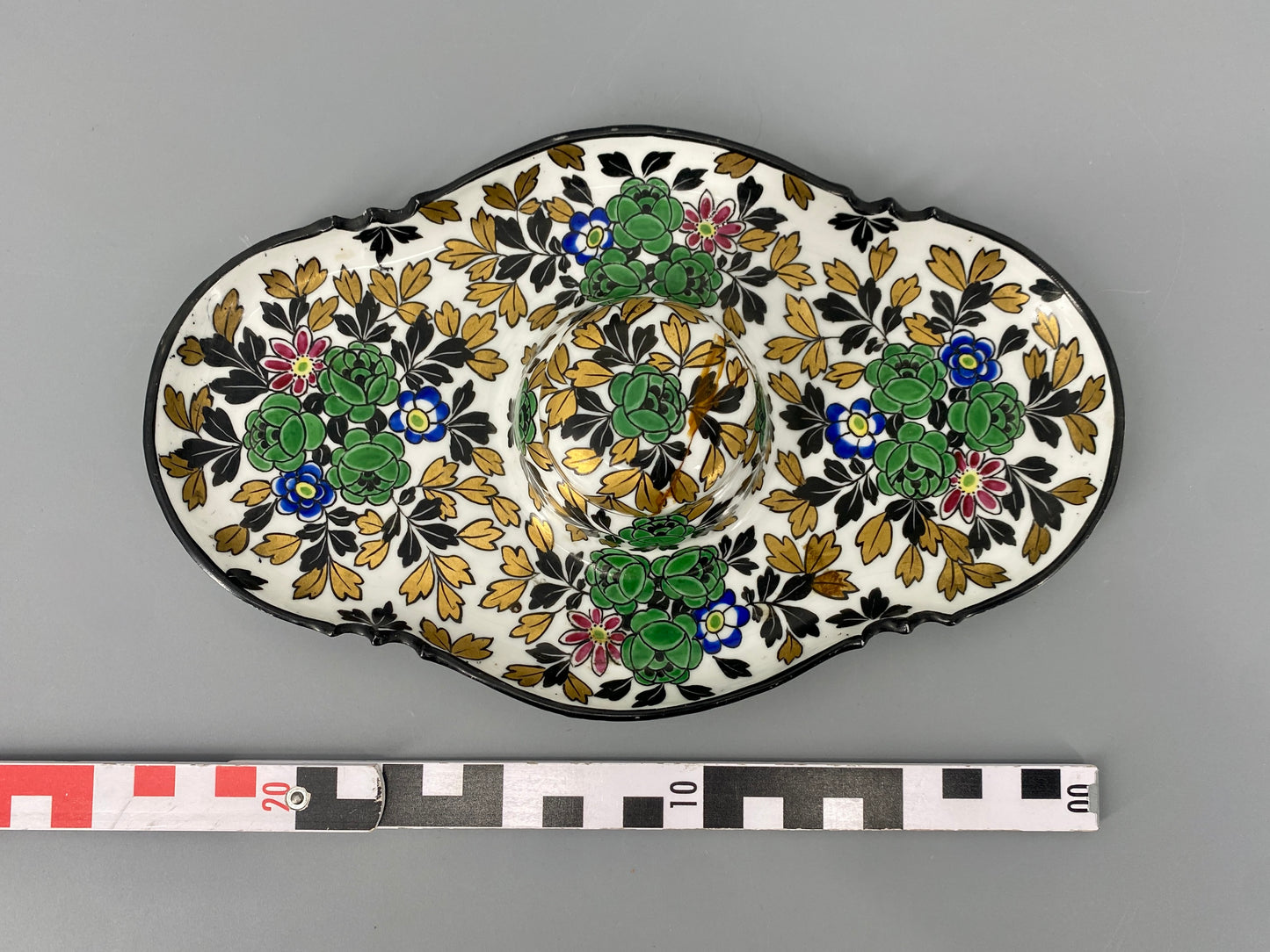 florales Tintenfass aus Porzellan von Heubach, Deutschland, 1920/30er