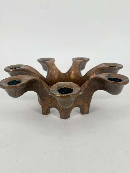 Kerzenständer aus Bronze von Michael Harjes, 50er