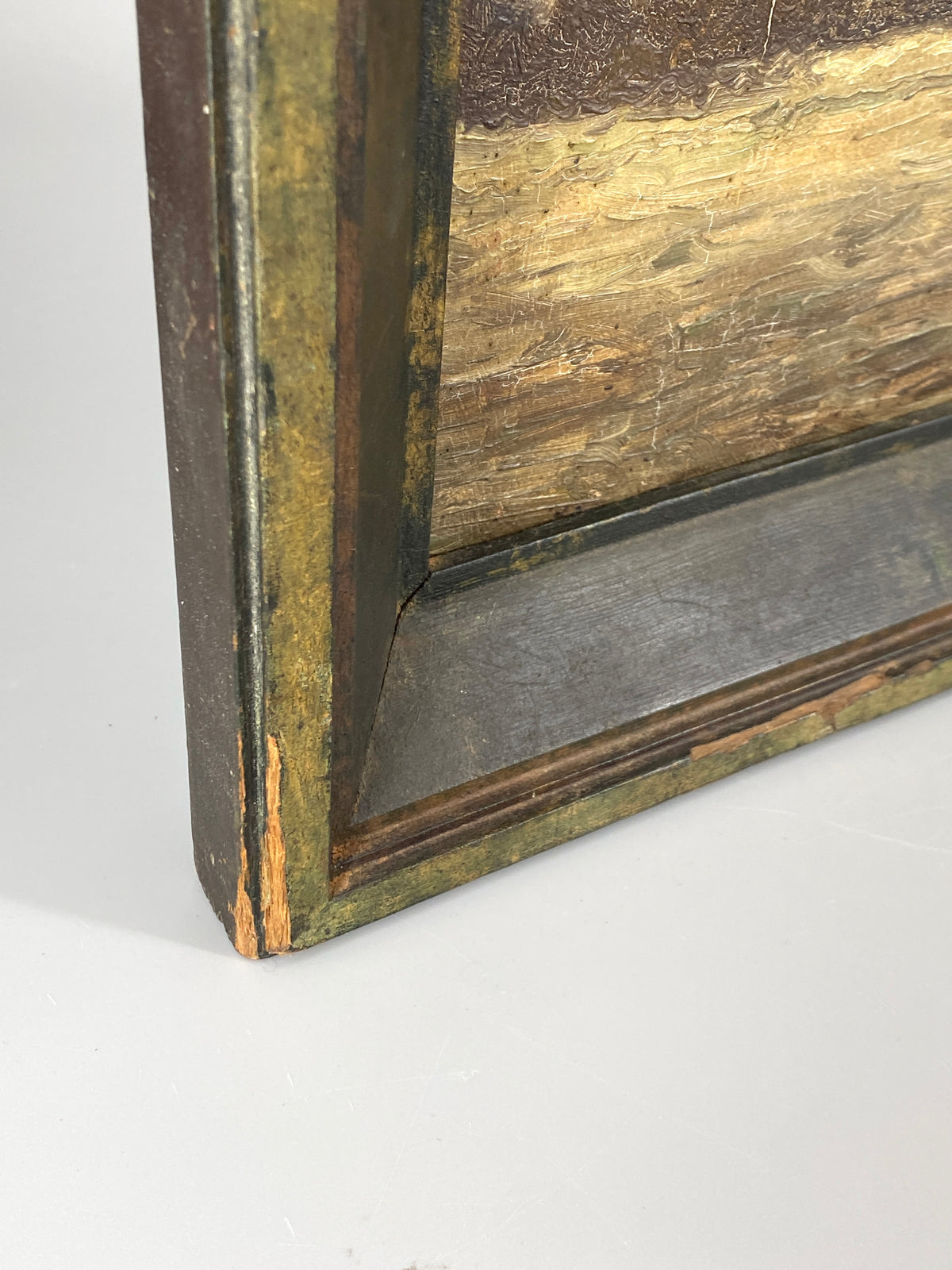 Signiertes Ölgemälde "Stadtansicht von Münster" auf Holztafel / Sperrholzplatte von unbekanntem Künstler, 1931