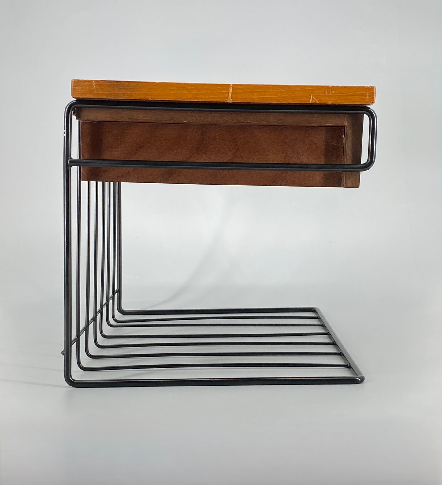 Wandkonsole mit Schublade aus Teakholz im String Stil, 60er