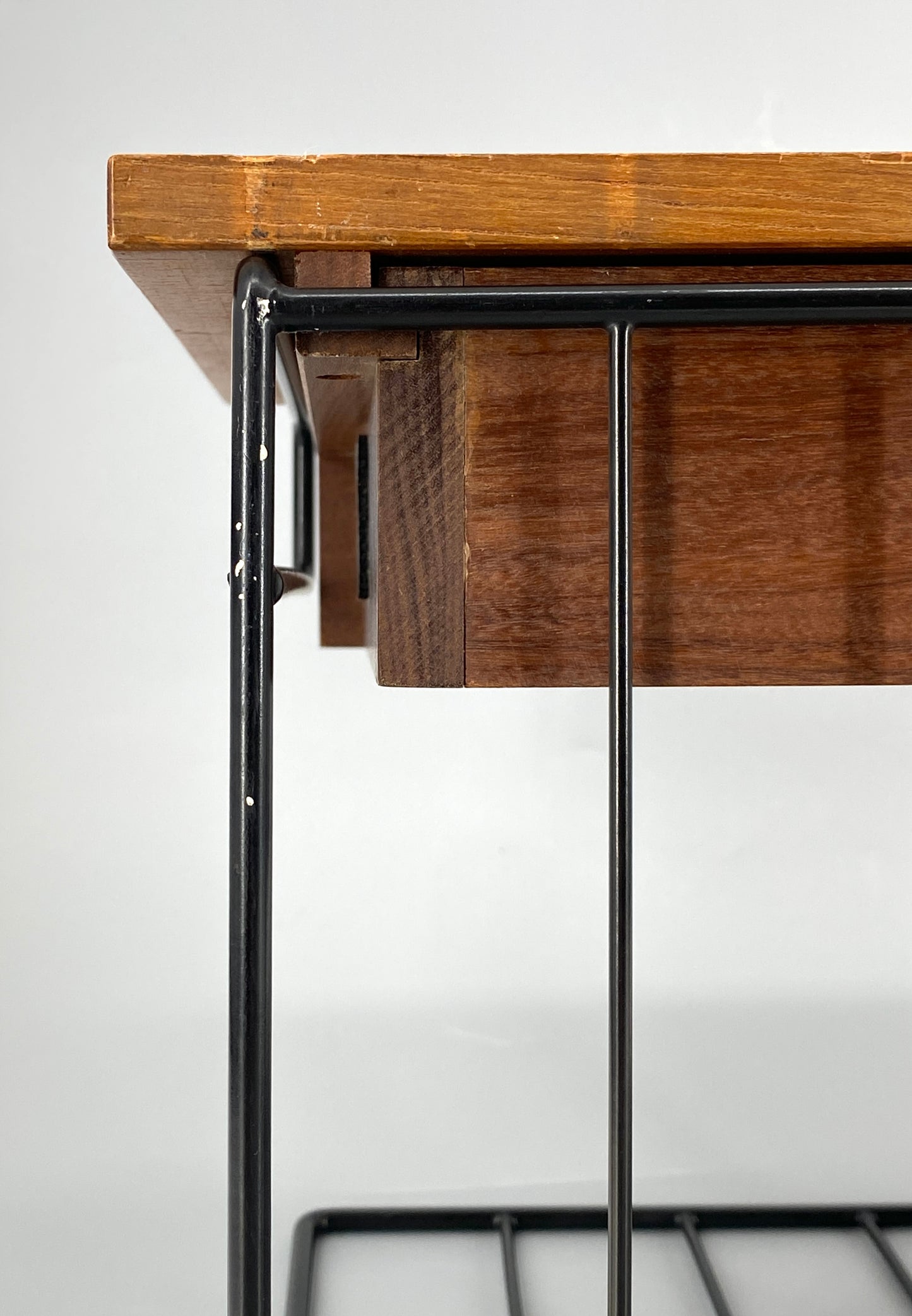 Wandkonsole mit Schublade aus Teakholz im String Stil, 60er