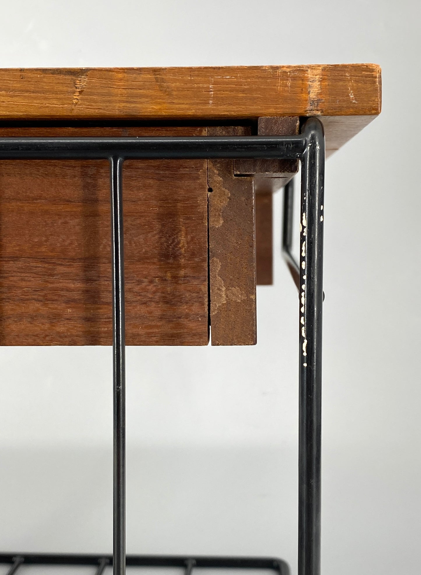 Wandkonsole mit Schublade aus Teakholz im String Stil, 60er