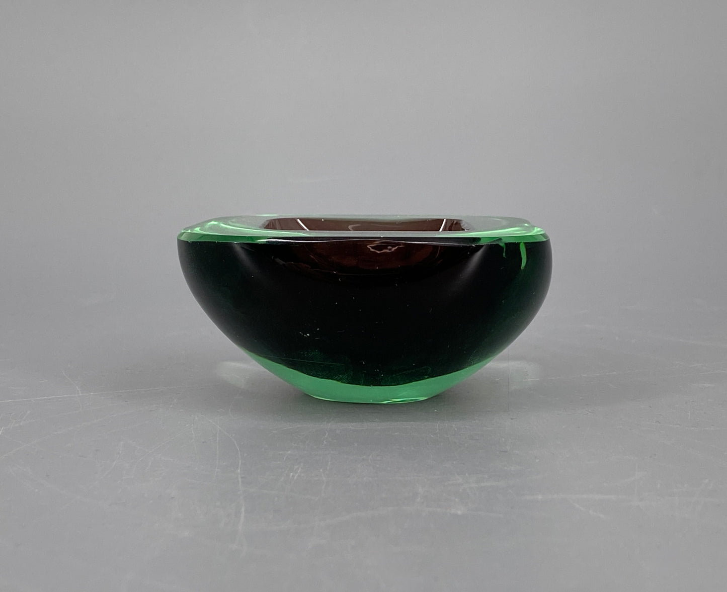 Muranoglas Schale Archimede Seguso, im Sommerso Stil, Italien