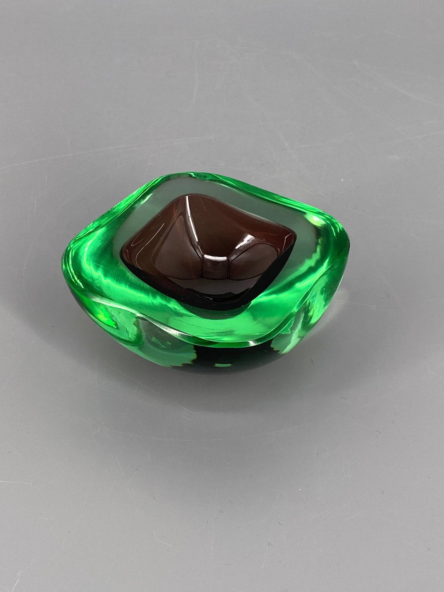 Muranoglas Schale Archimede Seguso, im Sommerso Stil, Italien