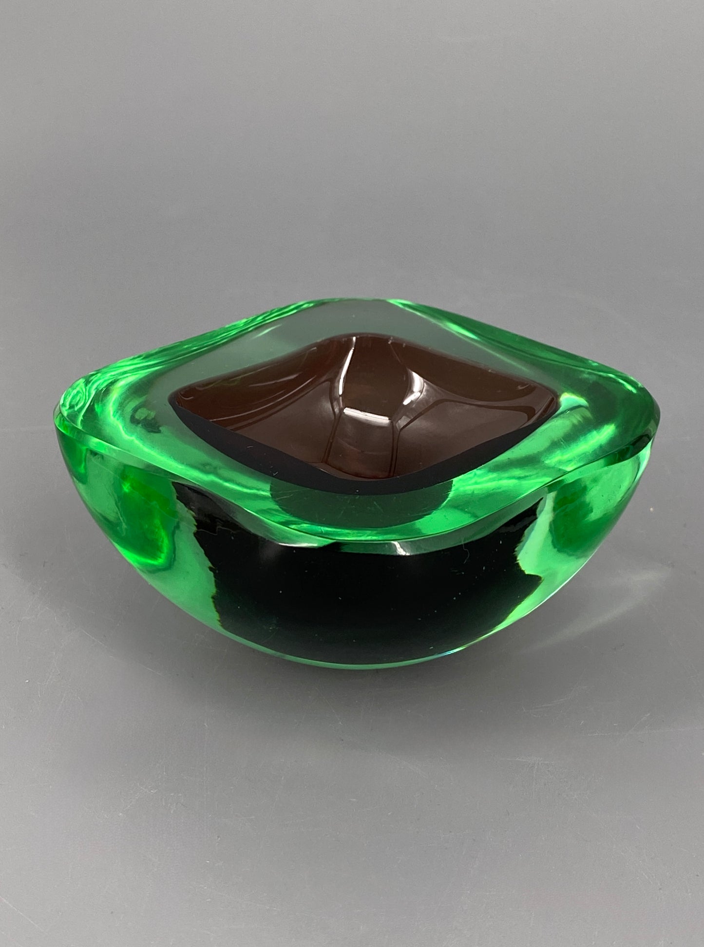 Muranoglas Schale Archimede Seguso, im Sommerso Stil, Italien