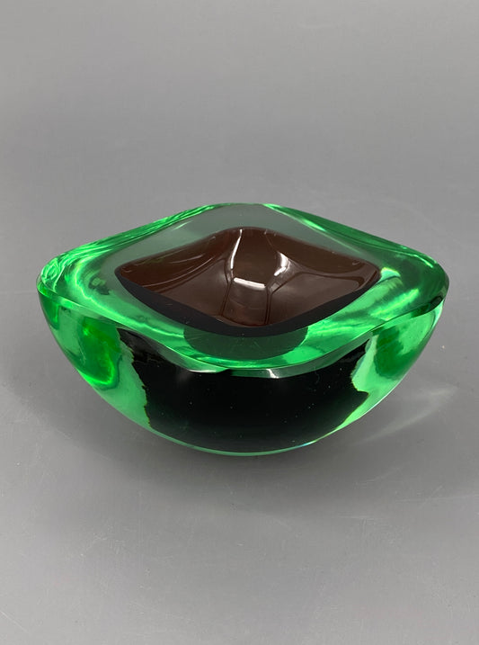 Muranoglas Schale Archimede Seguso, im Sommerso Stil, Italien
