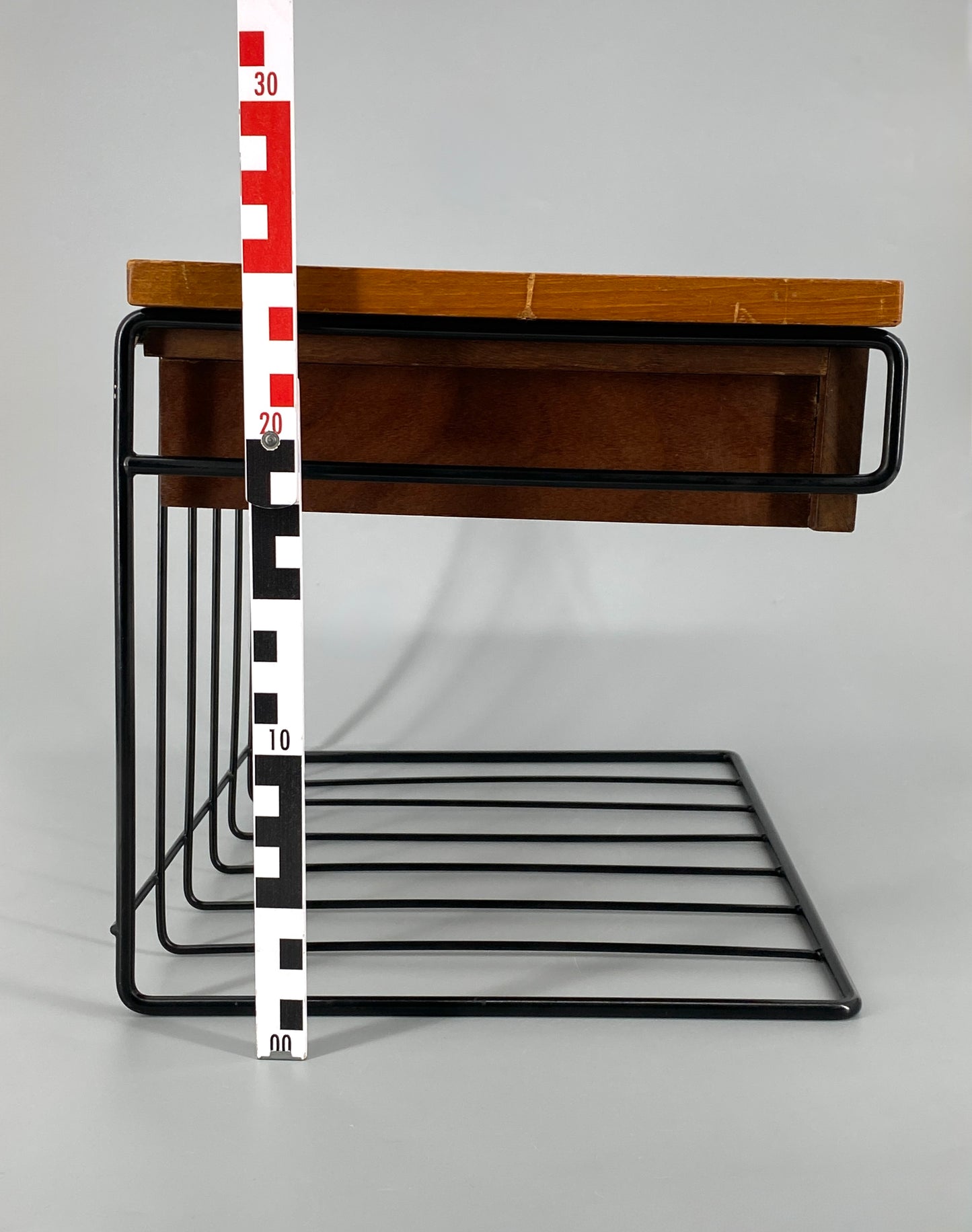 Wandkonsole mit Schublade aus Teakholz im String Stil, 60er