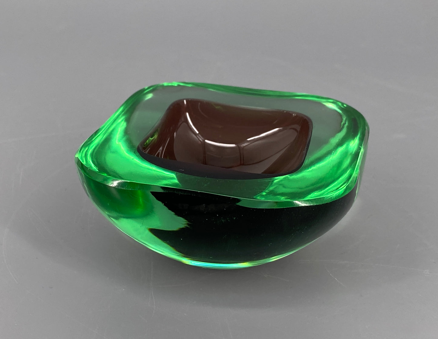 Muranoglas Schale Archimede Seguso, im Sommerso Stil, Italien