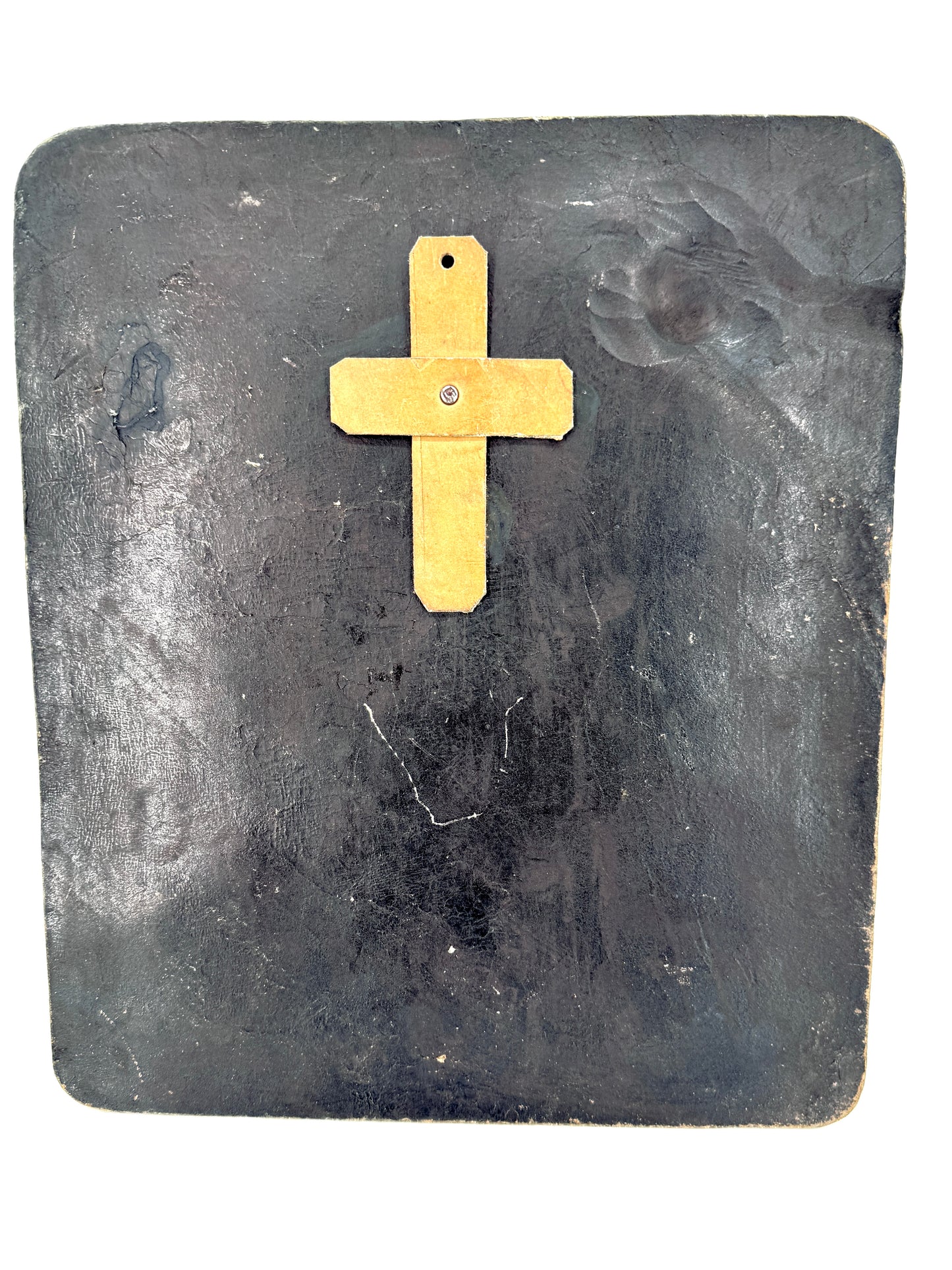 Wandbild Kraniche, Leder punziert
